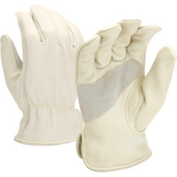 Pyramex Grain Cowhide Driver Gloves with Split Palm Patch, Size Large - Pkg Qty 12 GL2005KL